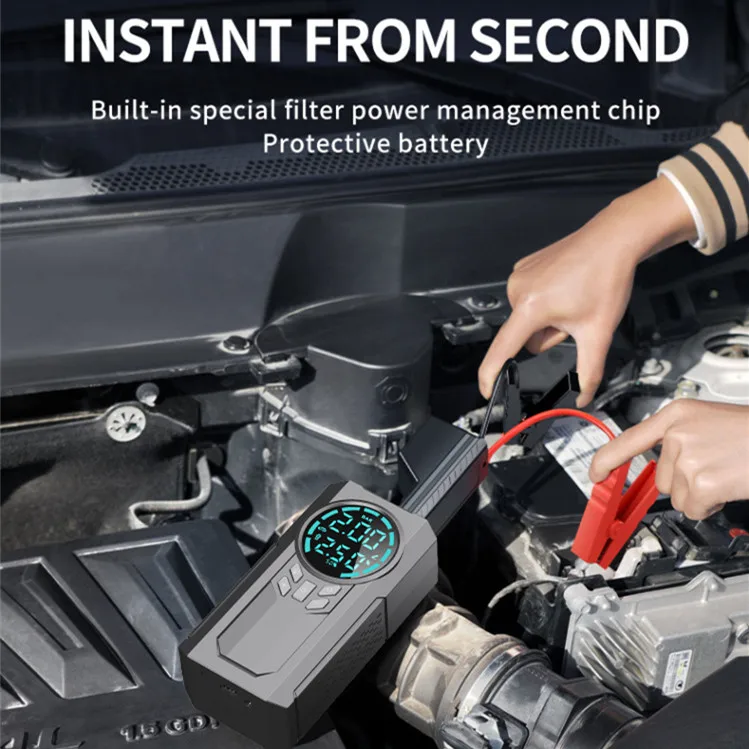 1000A Jump Starter Portable Car Battery Pack 12V Auto Battery Charger 8000mAh Lithium Battery Booster Jumper
