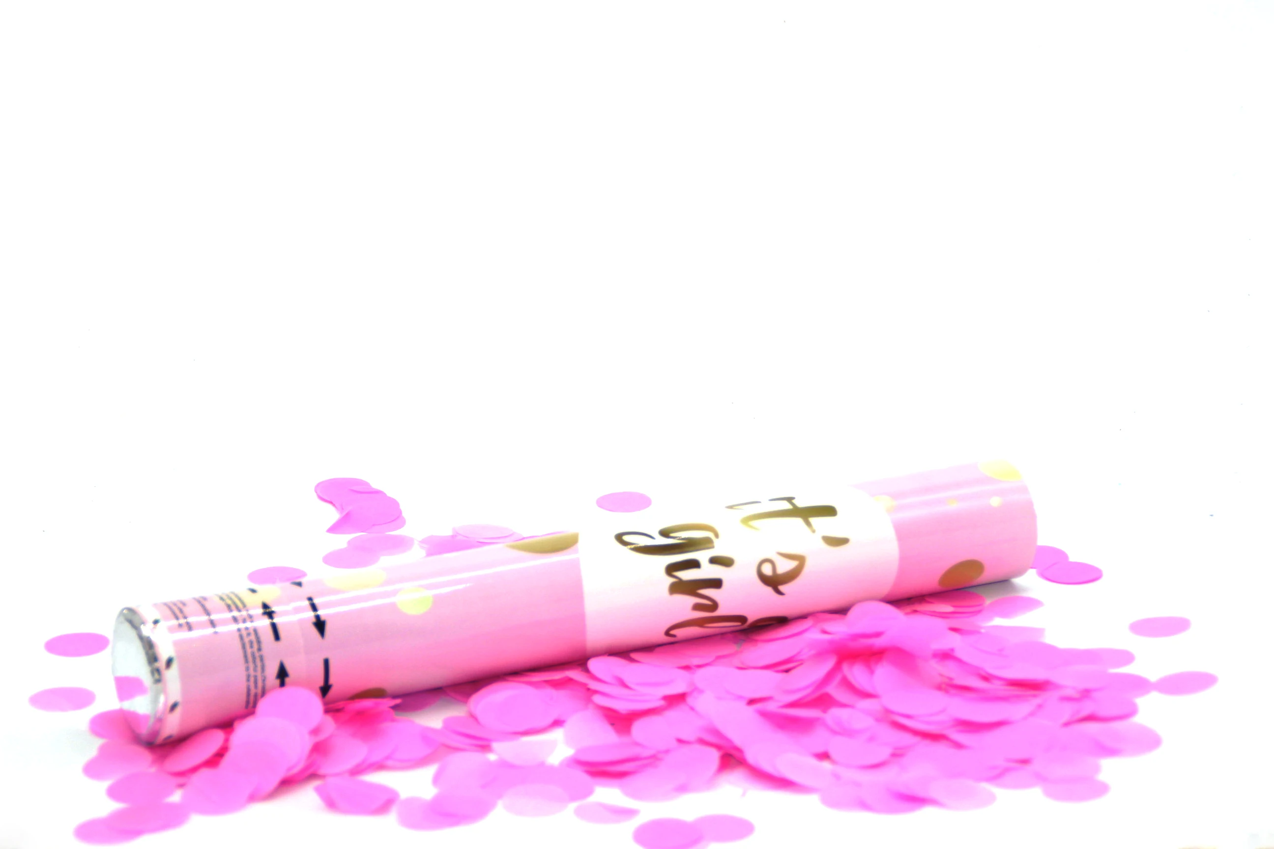 Boys or girls birthday baby biodegradable confetti cannon Gender reveal party popper