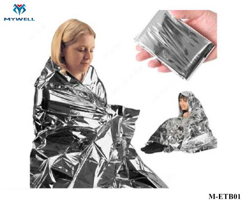M-ETB01 Customized latest high-tech first aid aluminum foil blanket for assembly camping
