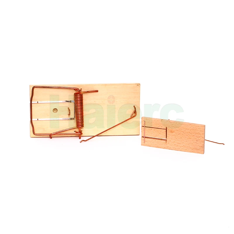 Haierc Wholesales Humane Snap Rat Trap Rodent Mousetrap House Warehouse Indoor Wood Mouse Trap