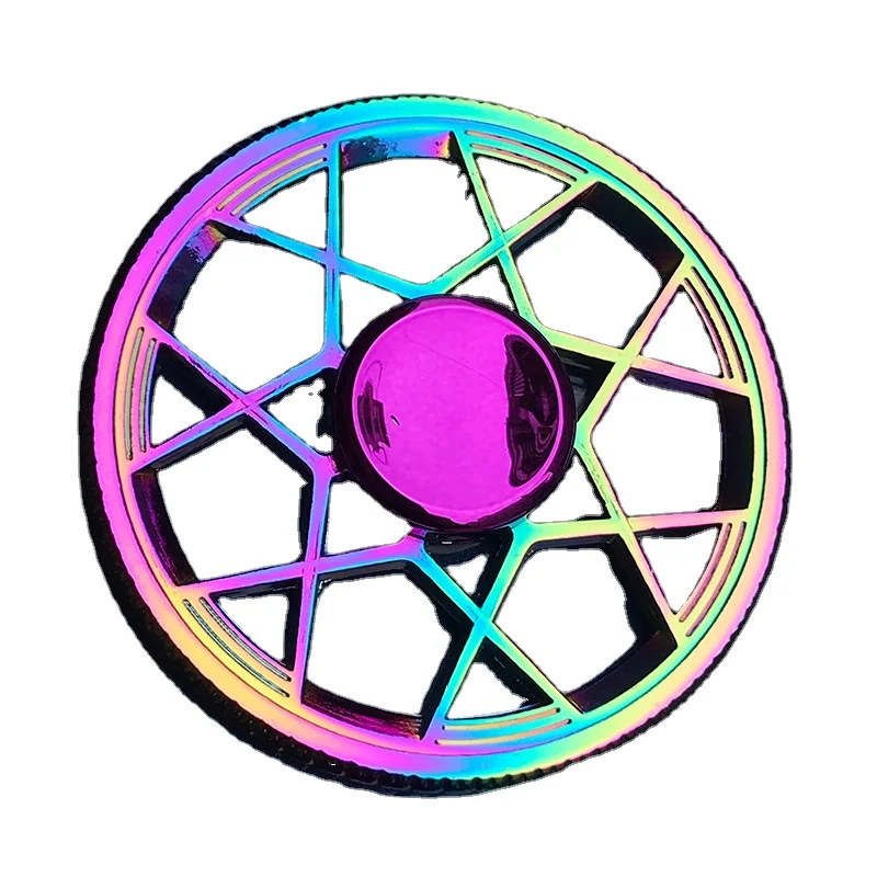 2021 Оптовая продажа игрушек металлический материал изысканный ручной поворот стальной шар сброс давление Новый ослепительный Спиннер