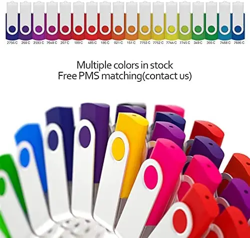 Hot Sale OEM Colorful Metal USB Flash Drive USB 2.0 Swivel USB Hard Drive 1GB to 128GB for promotional business gifts