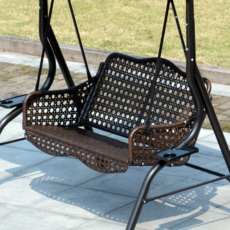 Best Price Hot Sales Outdoor Garden Adults Luxury Rattan Series Double Leisure Cane Chair