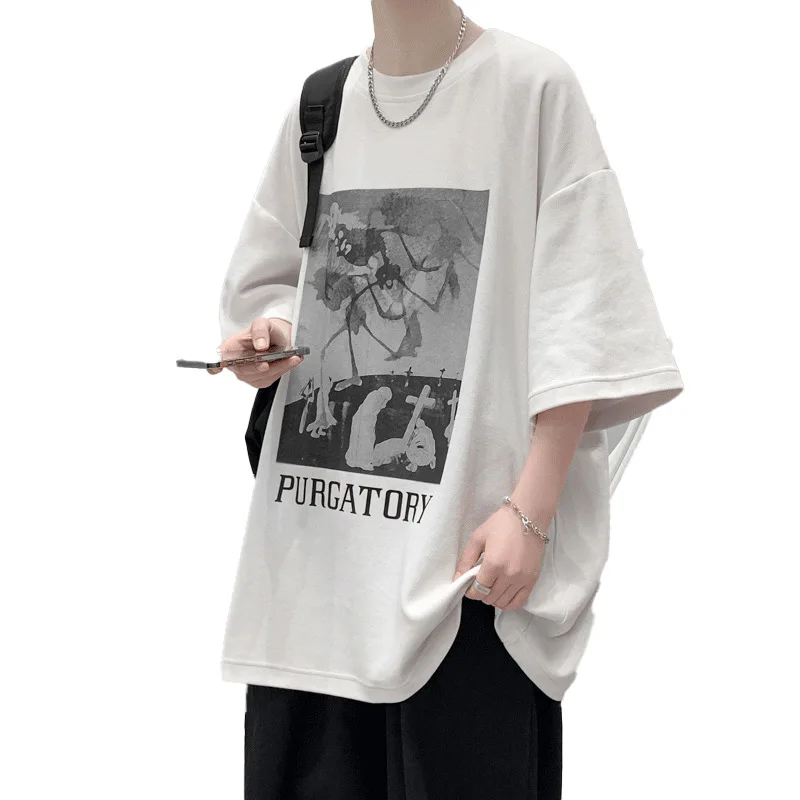 Summer Latest Private Label Pattern Printing Youth Clothes Round Neck Cotton Quick Dry T Shirt