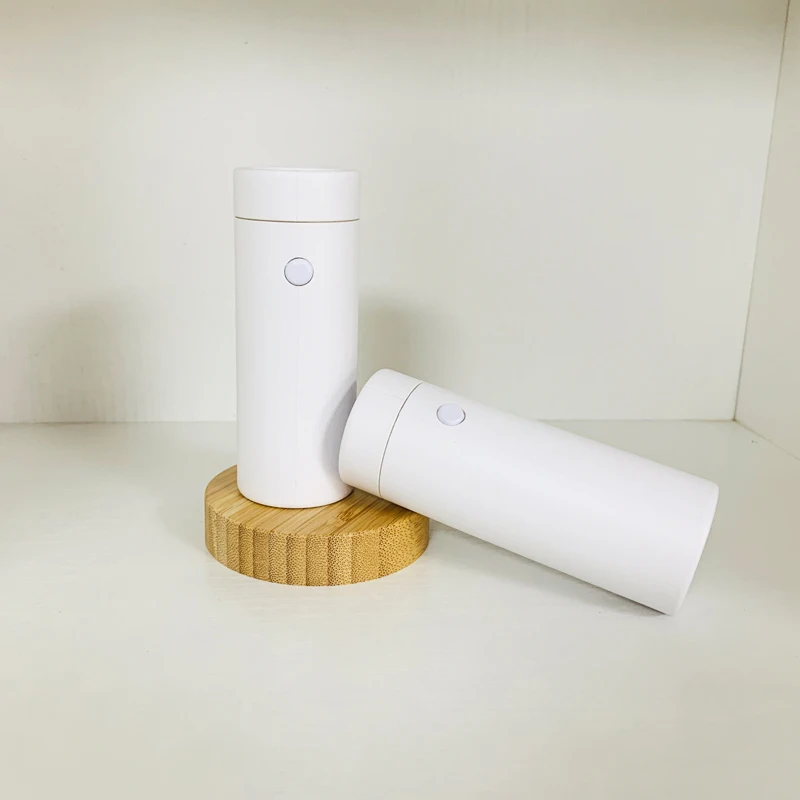 Custom Child Proof Kraft Packaging Cartridge tube Empty Proof Child Resistant Cardboard Packaging Holder and Press Button