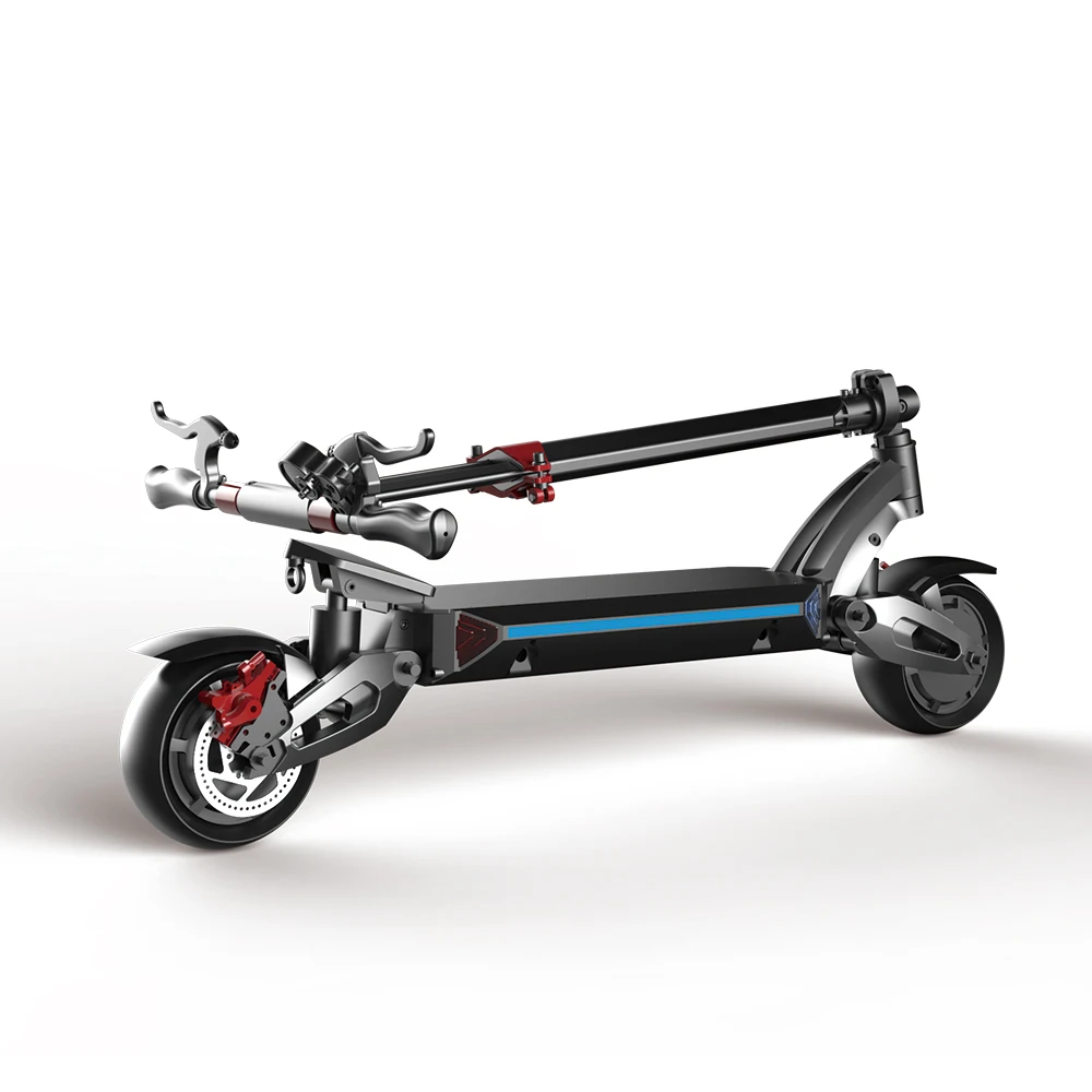 
 52 в двойной двигатель электрический скутер складной два колеса trottinette electrique  