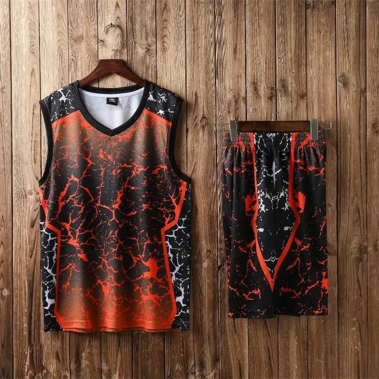 High quality custom logo basketball shorts uniform men sports wear basketball jersey