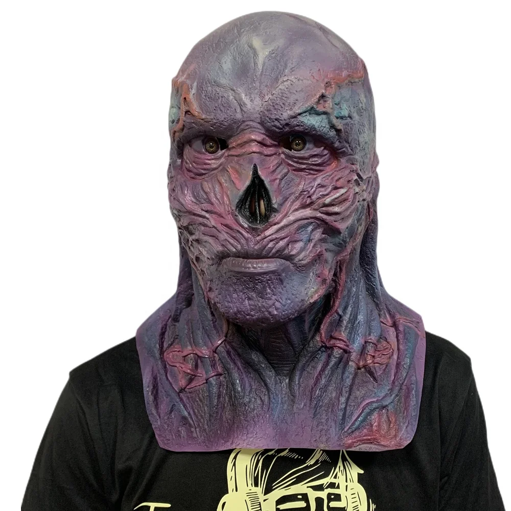 2022 Horror Stranger Things 4 Villain Vecna Mask Cosplay Scary Monster Demon Latex Helmet Halloween Carnival Party Costume Props