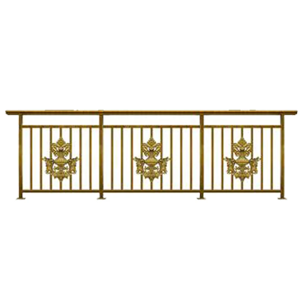 Bronze Cast Aluminum Stair Railing and Terrace Baluster Railing Design Aluminum Handrail