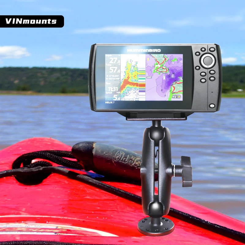 Universal Marine Electronic fish finder Mount 1.5 Inch Ball Head Hummingbird Fishfinder Kayak Mount