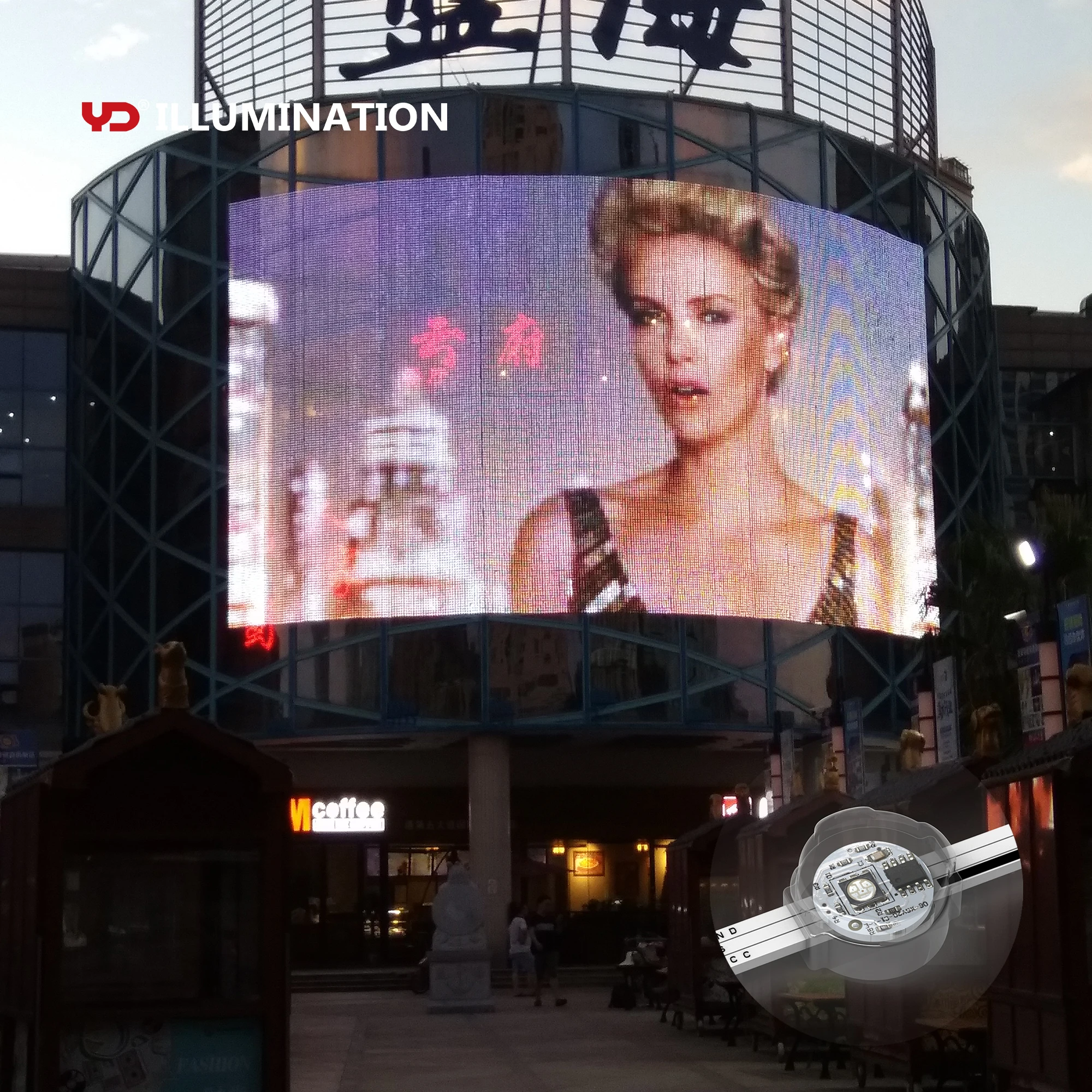 ws2811 rgb magic digital dream color rgb injection molding super flux led point 12mm