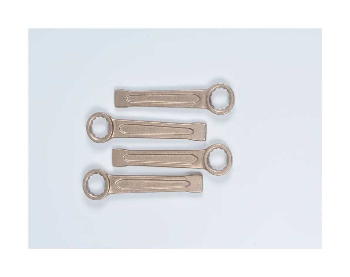 Favorable price good surface coated non sparking tools aluminum bronze 32mm slogging ring wrenches