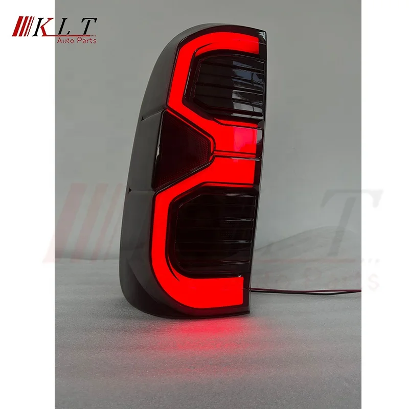 KLT high quality LED tail light for 2004-2015 hilux Vigo smoke Led tail light rear stop light for toyota vigo car