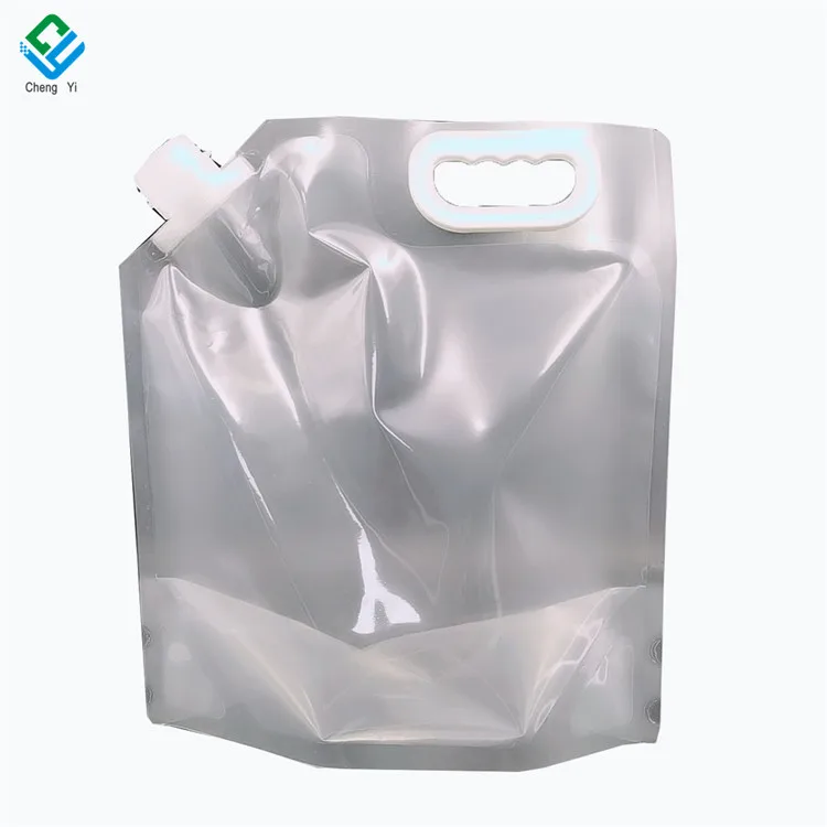 Wholesale BPA Free Food Grade Clear Plastic Storage Jug For Camping Hiking Backpack Spout Pouches 1 Gallon