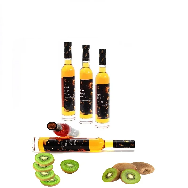 Delicious kiwi fruit wine press kiwi fruit wine a bottle of 375ml Kiwi wine health and nutrition drink