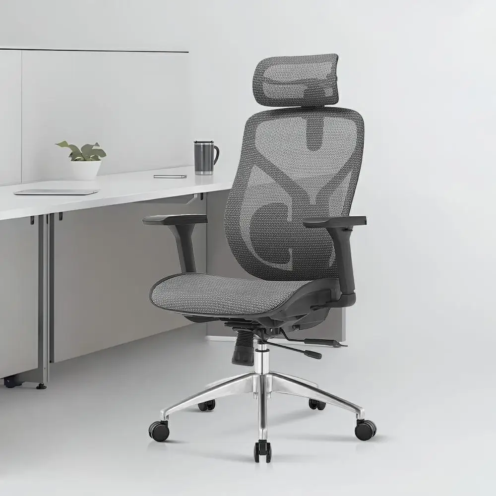 High back mesh ergonomic office revolving chair for manager and staff executive luxury