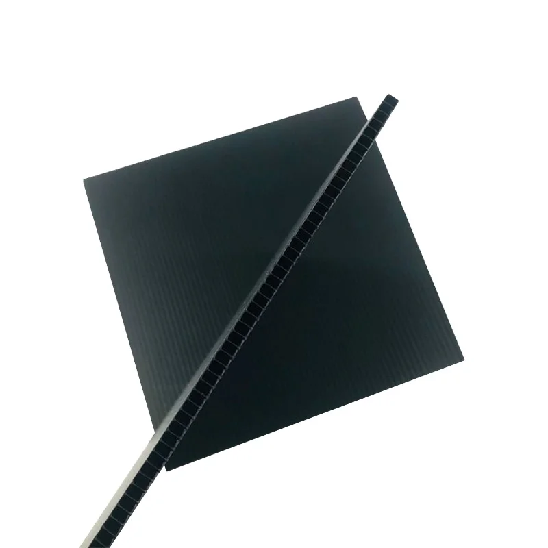 Corrugated Plastic Cardboard Pp Sheet Black Corrugated Plastic Sheets 4x8
