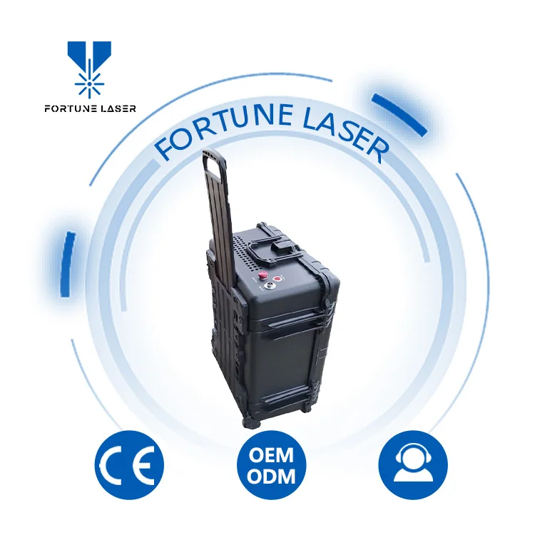 portable handheld laser cleaning machine Industrial-grade stainless steel paint oil wood stain removal pulse cleaning machine