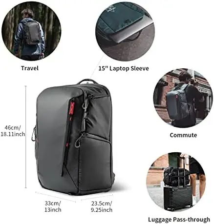 Free sample 20L Camera Backpack for DSLR and Mirrorless cameras and lenses, including supertelephoto zooms
