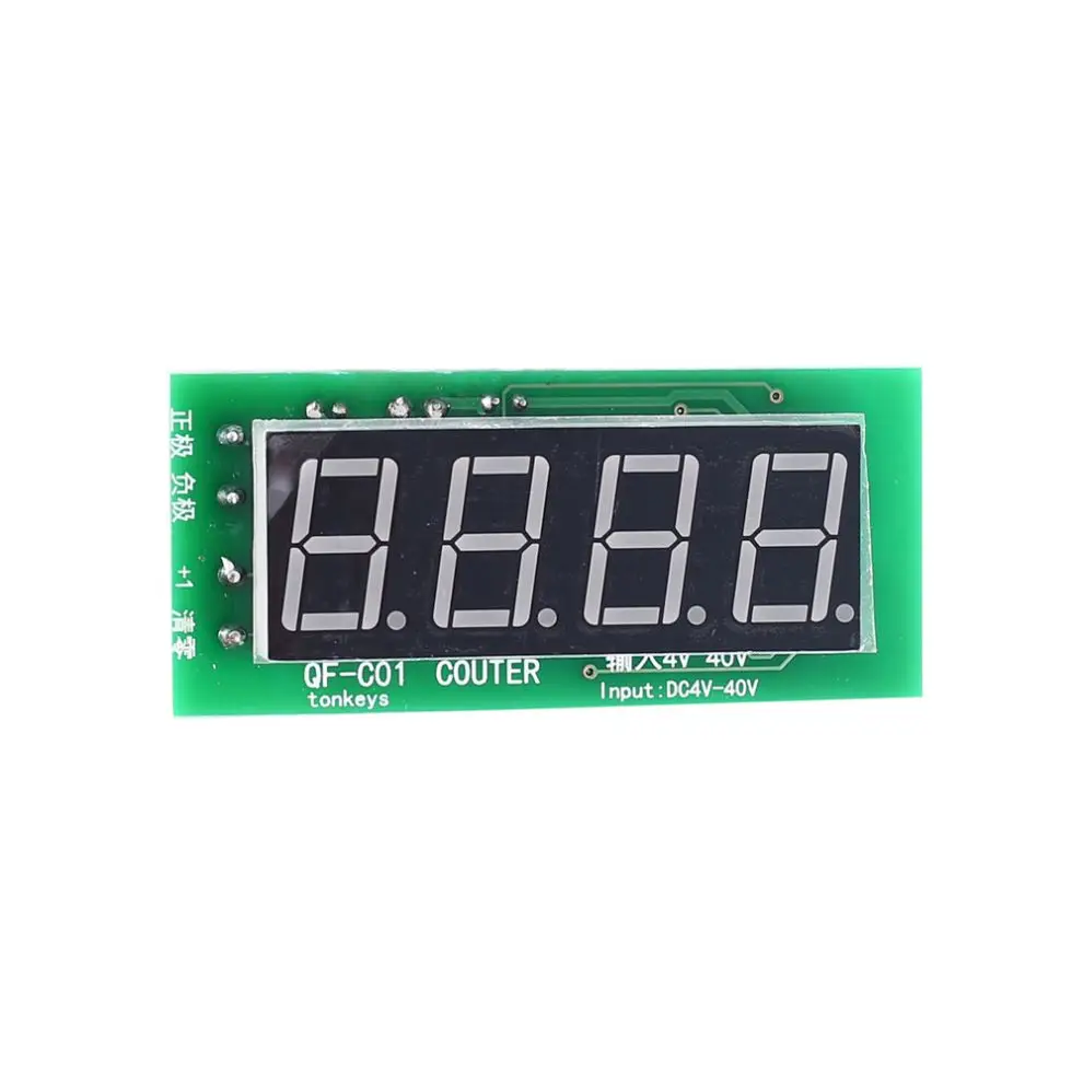 DC 5V 12V 36V триггер счетчик аккумулятор 4-разрядный Красный 0 56 дюймов цифровой