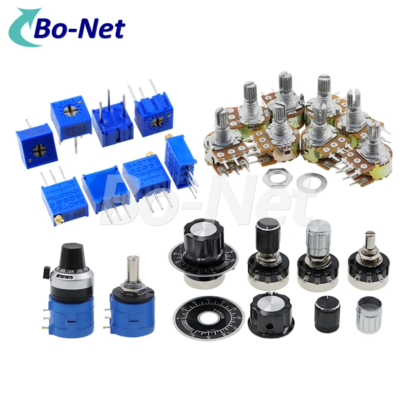 Original new RV24-2K/RV24YN20SB202 adjustable trim pot Multi turn Carbon film potentiometer variable resistor
