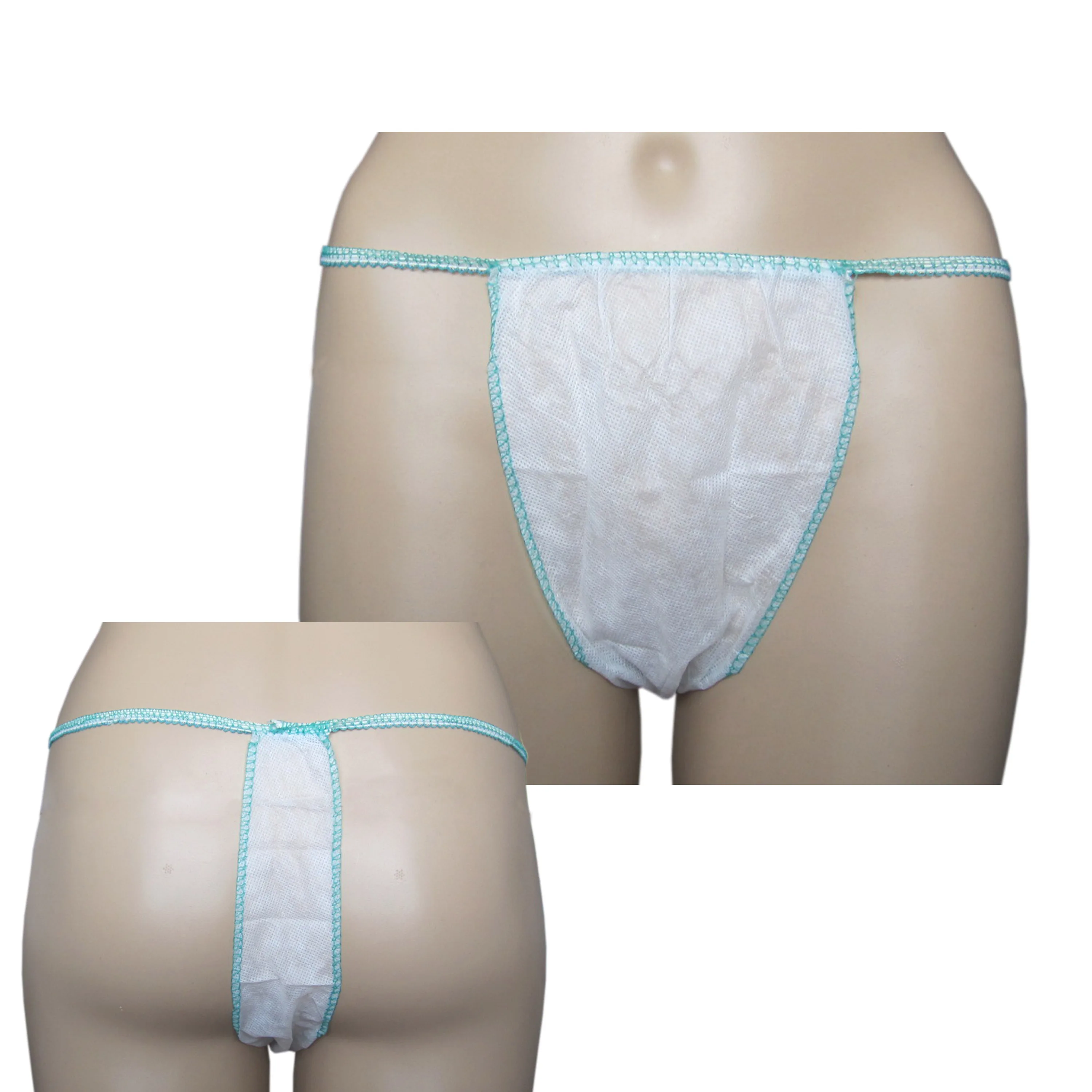 Disposable Men G-String Thong Panties nonwoven Tanga TNT Disposable Underwear Tanga in Spa Sauna