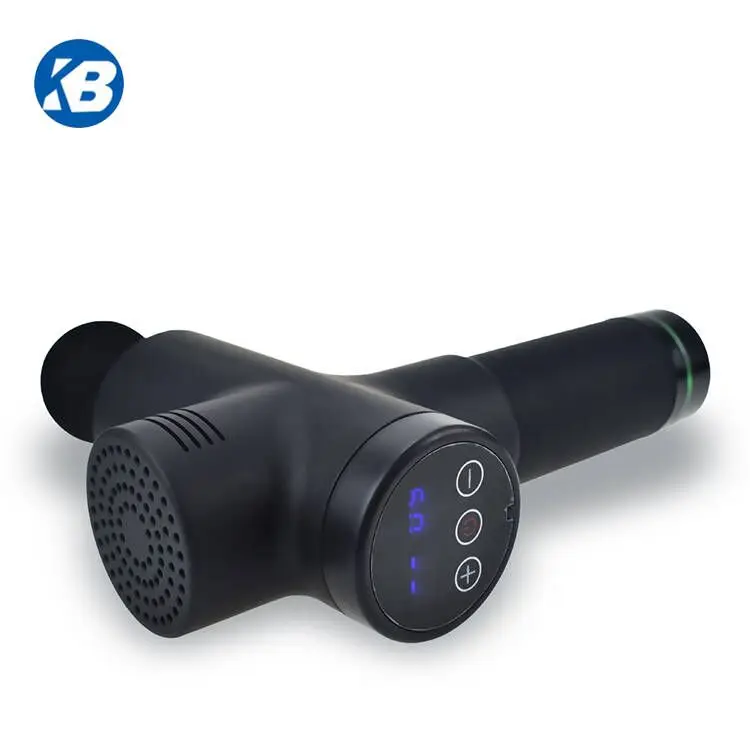 2021 New Custom Design Sports Hand Held 24V Electric LCD Screen Pistol Deep Tissue Muscle Massage