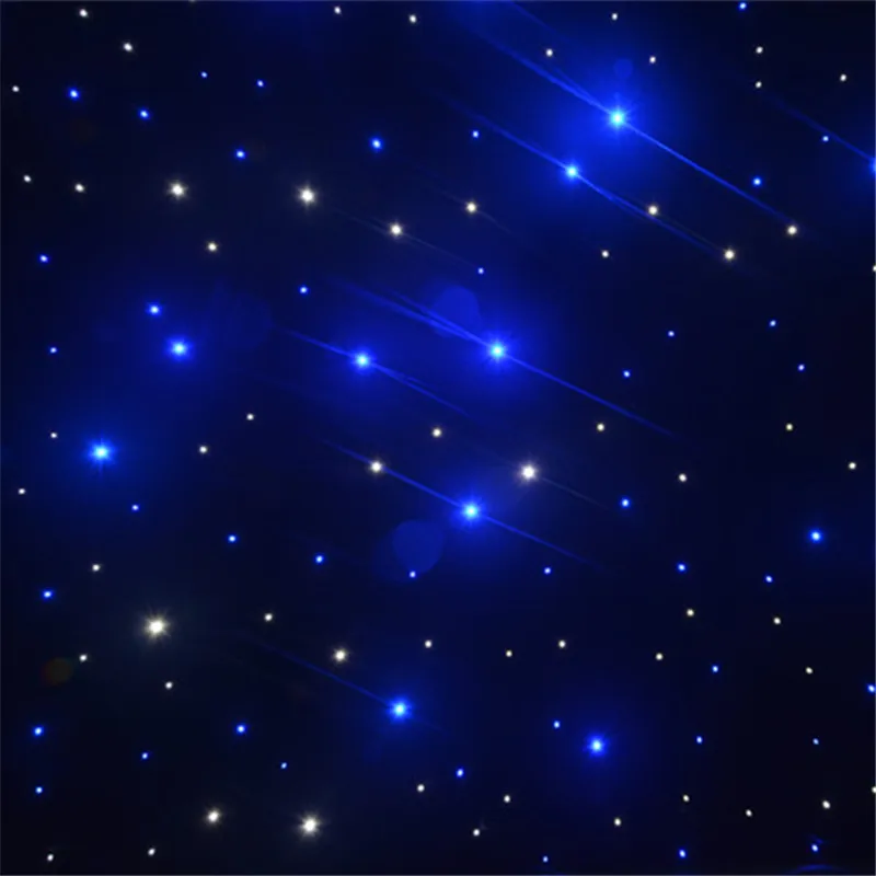 Pro LED Star Light Black Curtain RGBW LED Star Curtain For Wedding Show Theater Party
