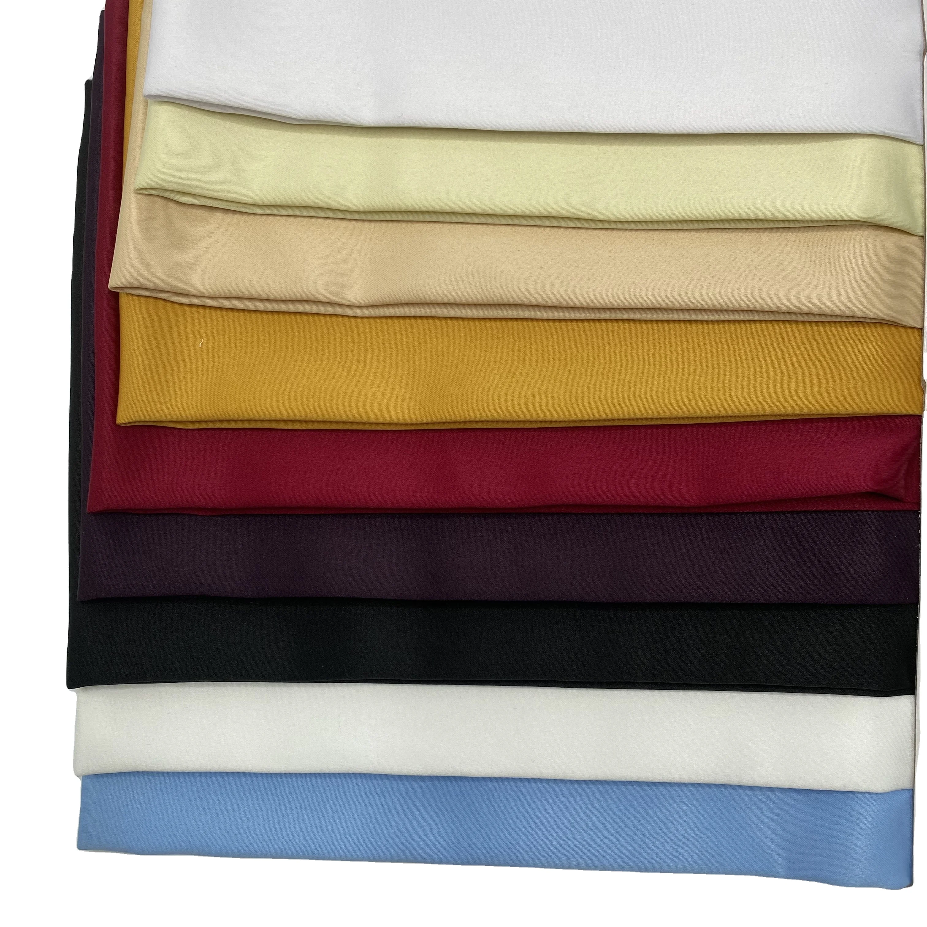 Soft smooth valued price breathable polyester silk Matte satin fabric
