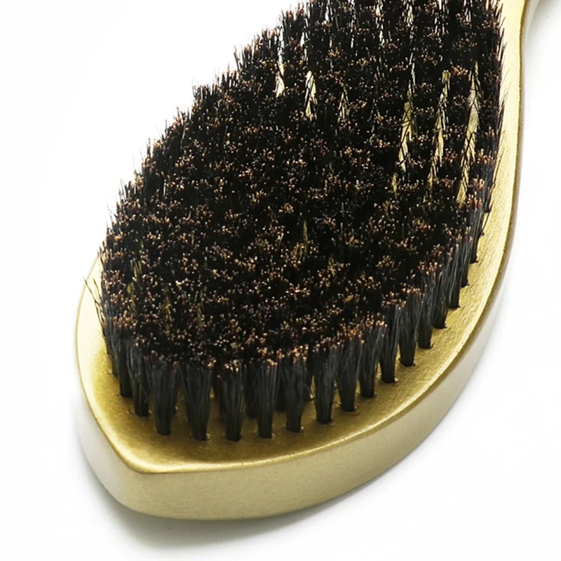 Gold soft medium hard curve 360 waves brush