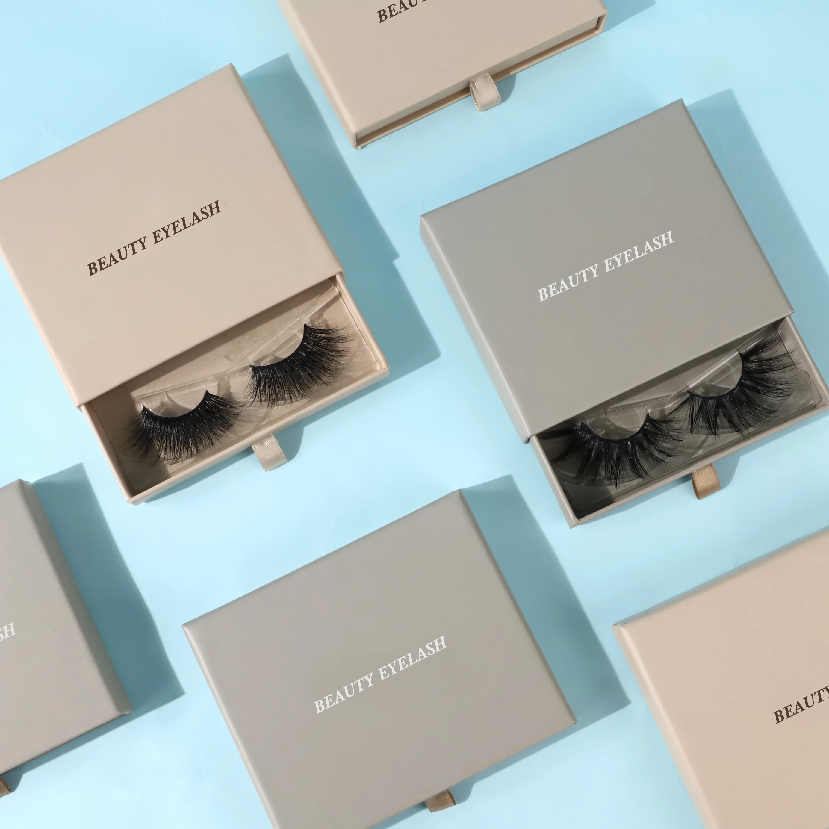 Natural mink 3d lashes bulk mink eyelashes vendor wholesale strip false lashes