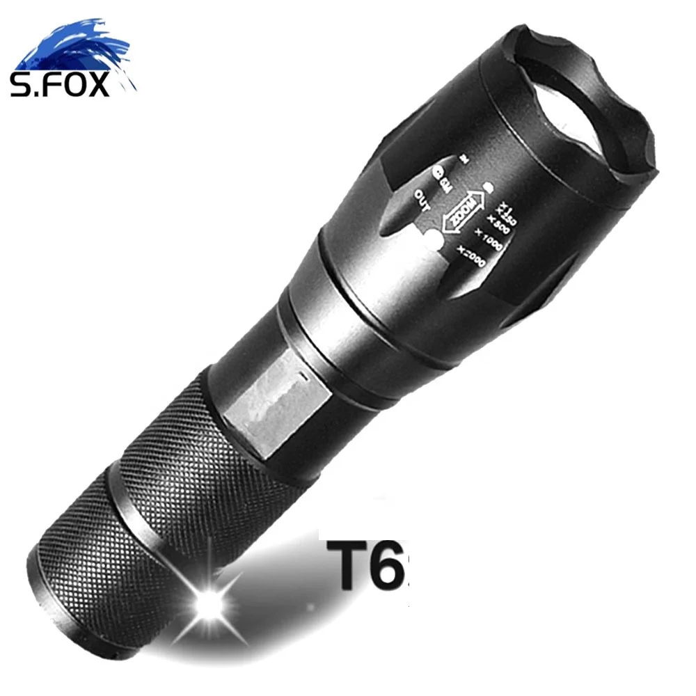 Outdoor Emergency Aluminum 18650 XML T6 1500lumen Super Power Tactical LED Flashlight