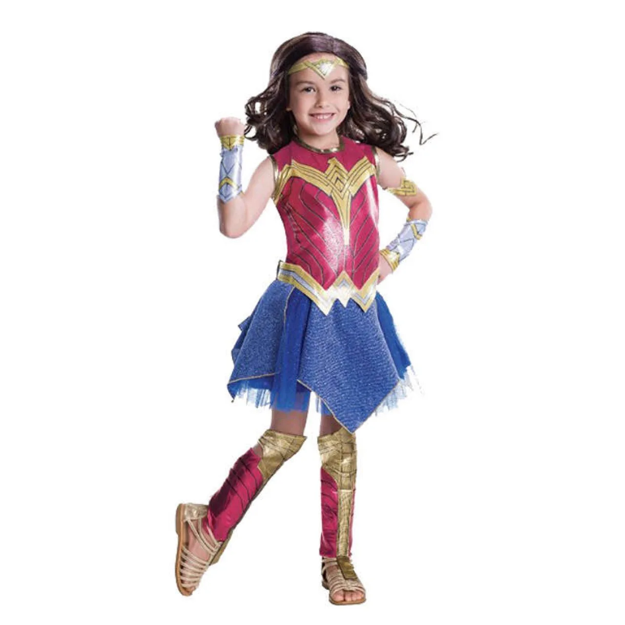 RTSAY-805 Wonder Woman cosplay Children Wonder Woman Costume Pink Superman Skirt Blue superman Dress