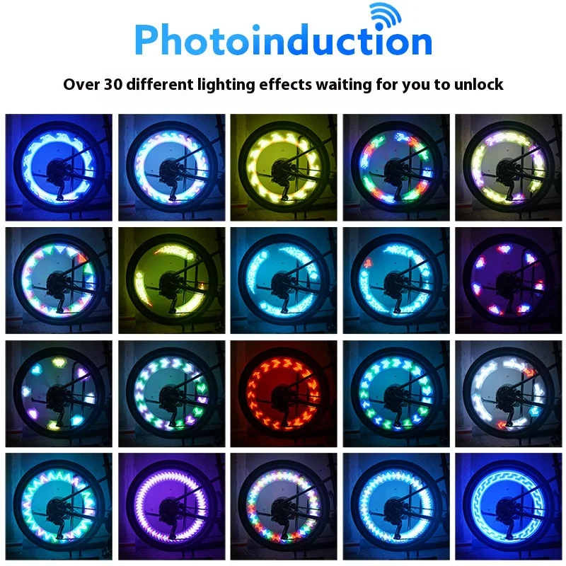 Factory New Products Bicycle Spoke Lights Night Riding Night Running Wheel Lights Solar Bicycle Lights