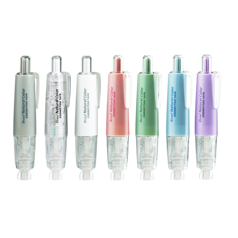 Wholesale Stationery Manufacturer Creative Replaceable Press Whiteout Student Correction Tape Pen with Replace Core