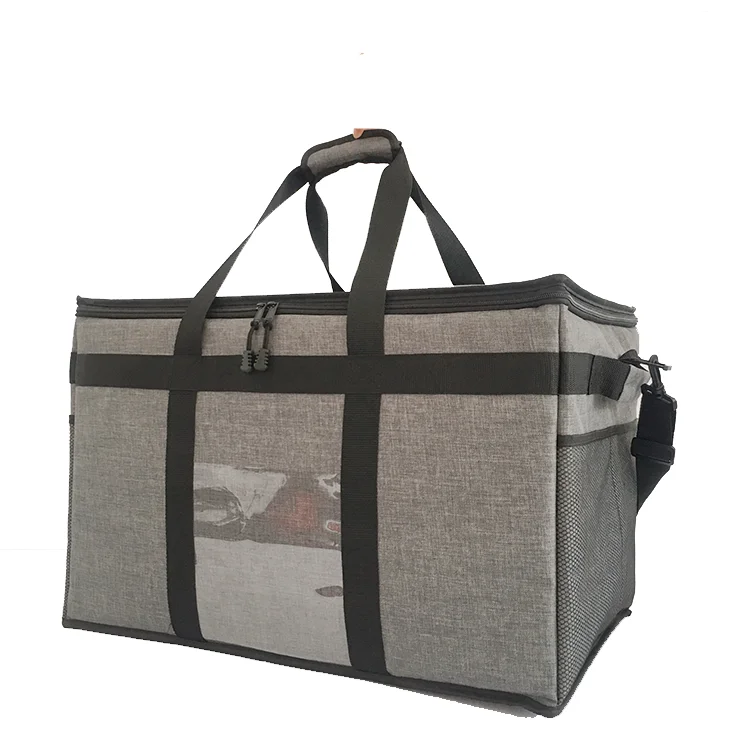 Custom Logo PVC Insulated Cooler Bag Backpack Waterproof Thermal Fast Food Pizza Delivery Bag