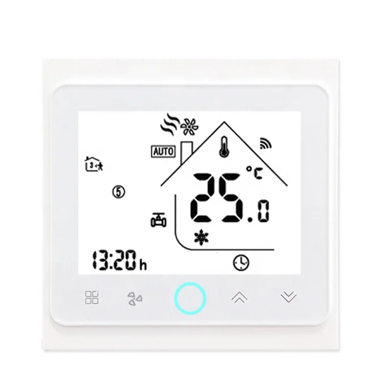  Беспроводной термостат ZigBee с сенсорным экраном для системы HVAC вентиляторной