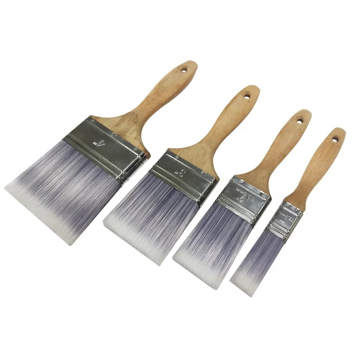 Artist wall accessories paint tools brush bamboo handle soft PVC decorative paint roller brushes paint brushes