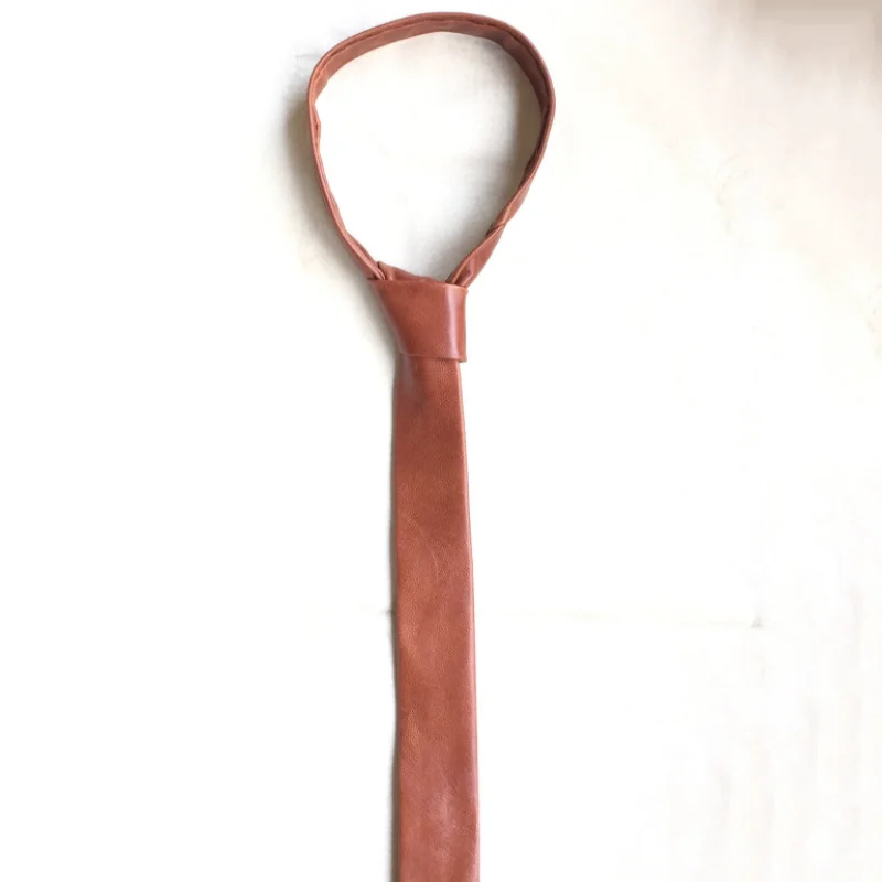 
 Оптовая продажа, Узкий Кожаный галстук ручной работы, галстук для костюма, украшение одежды  