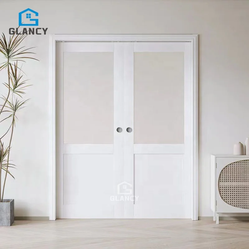 Modern Interior Bedroom Kitchen Living Sliding Wooden Pocket Door Sliding For Bathrooms