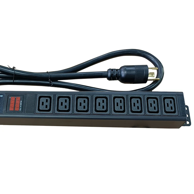 L6-30p 30 amp 8-bit IEC320-C19 air switch overload protection voltage and current display lightning protection US PDU socket