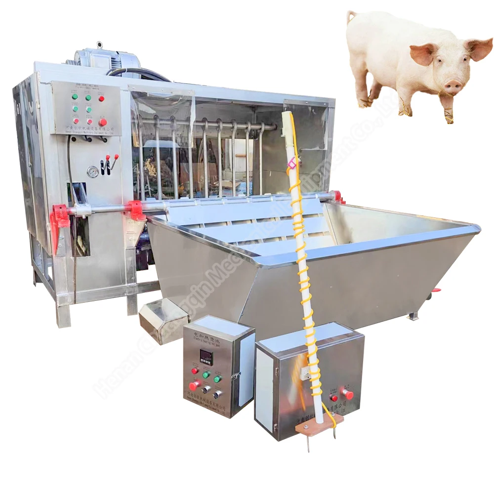 Goat Sheep Head Feet Hair Remove Dehairing Machine pig hair removal machine scalding pig processing plant