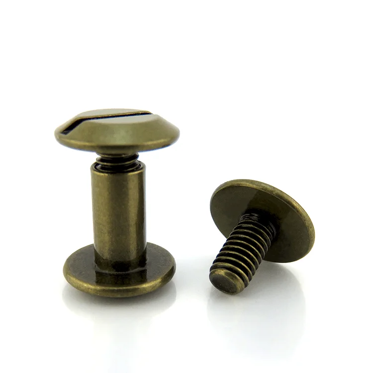 Custom Male Female 1/2 Flat Head Bronze Chicago Screw