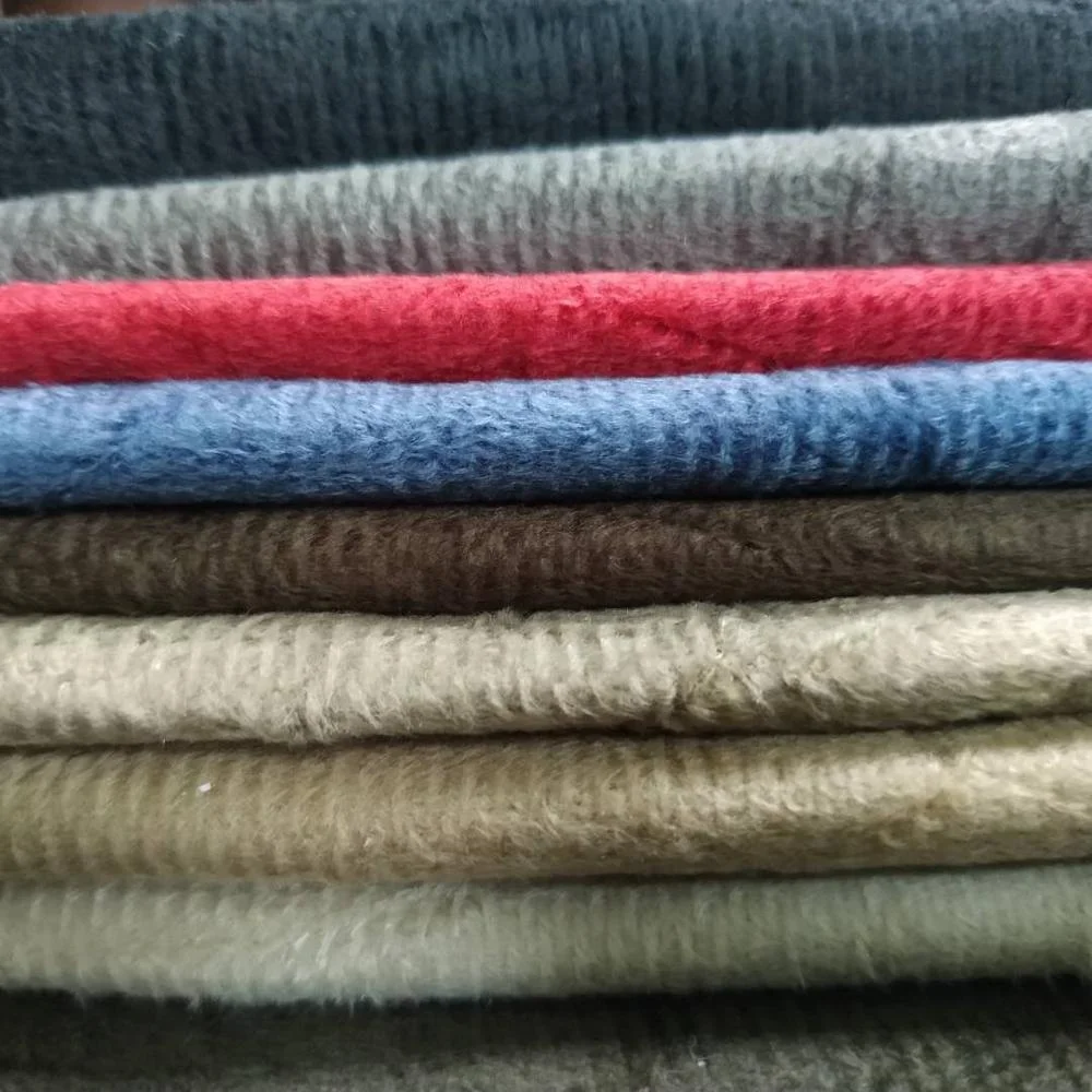 manufacturer discount cheap 100% polyester  poly velvet crushed upholstery fabric for curtain and sofa fabric amasado