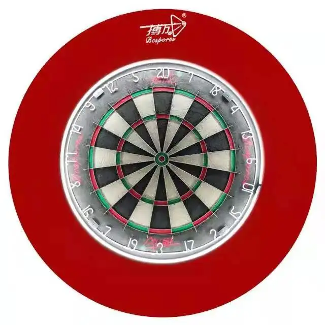 Black / Red  Dartboard Ring with Light