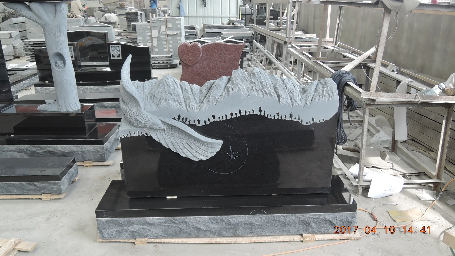 headstone with eagle stone headstone with eagle black granite tombstone black granite slab tombstone
