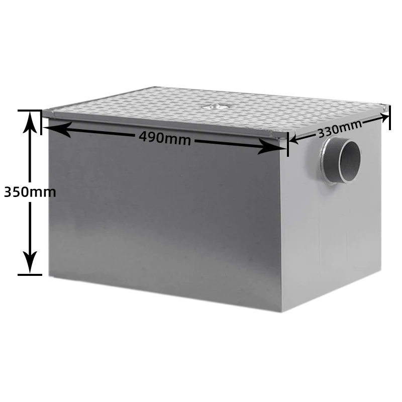 Restaurant Kitchen Portable Oil Water Separator 600l Automatic Oil And  Iron Grease Traps Interceptor