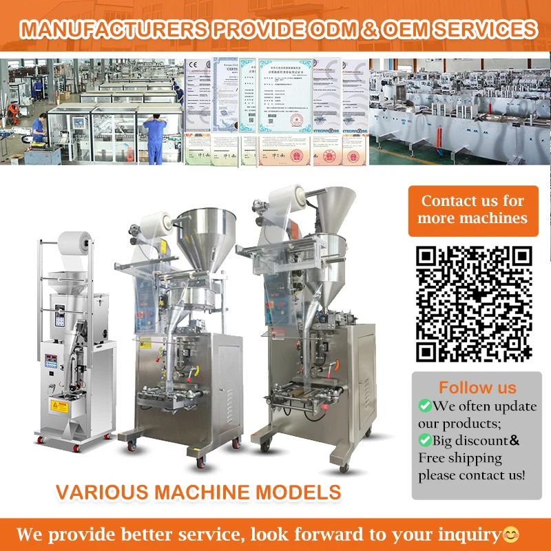 Groundnut packing machine automatic tea packing machine stick sugar coffee powder filling bags sachet packaging machine for food