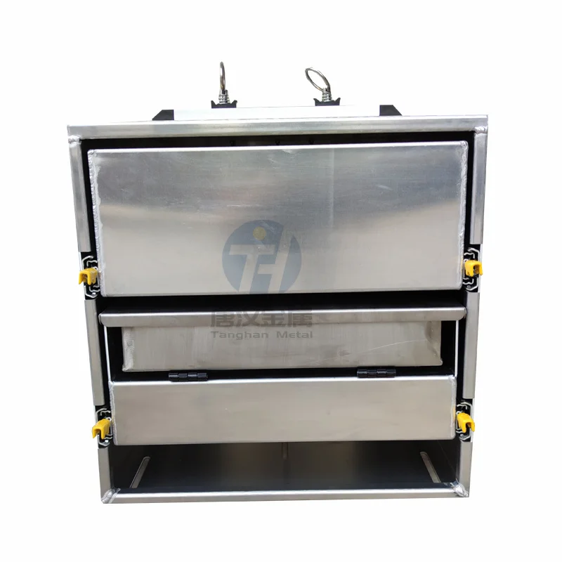 Aluminium Toolbox Canopy kitchen cargo heavy duty drawer with stainless steel lid