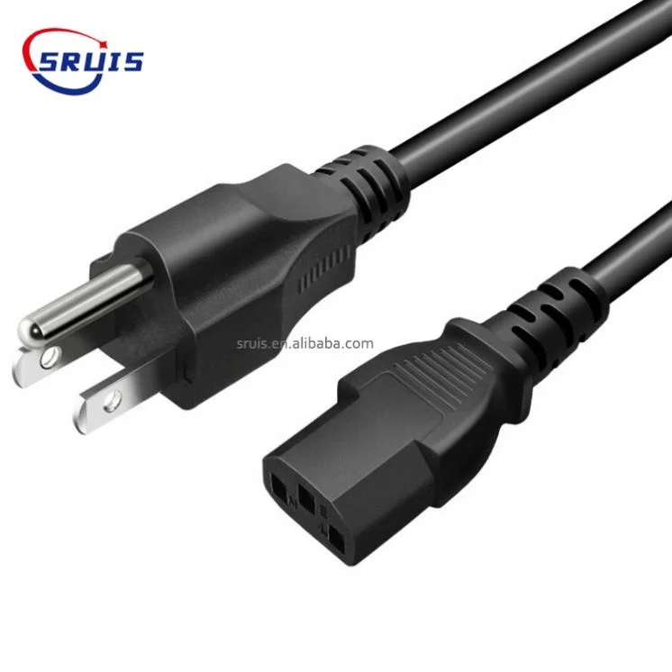 IEC320 C13 to C14 AC PC Computer Monitor Power Extension Cord 6ft 3*0.75mm 18AWG C13 C14 Power Cable